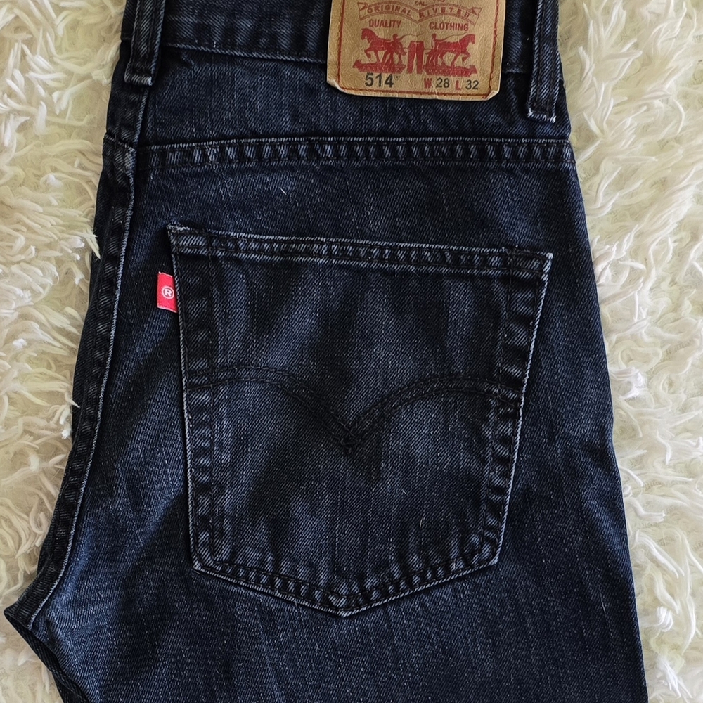 Levi's Men's Dark Indigo Regular Fit 514 Straight Jeans 28 X 32